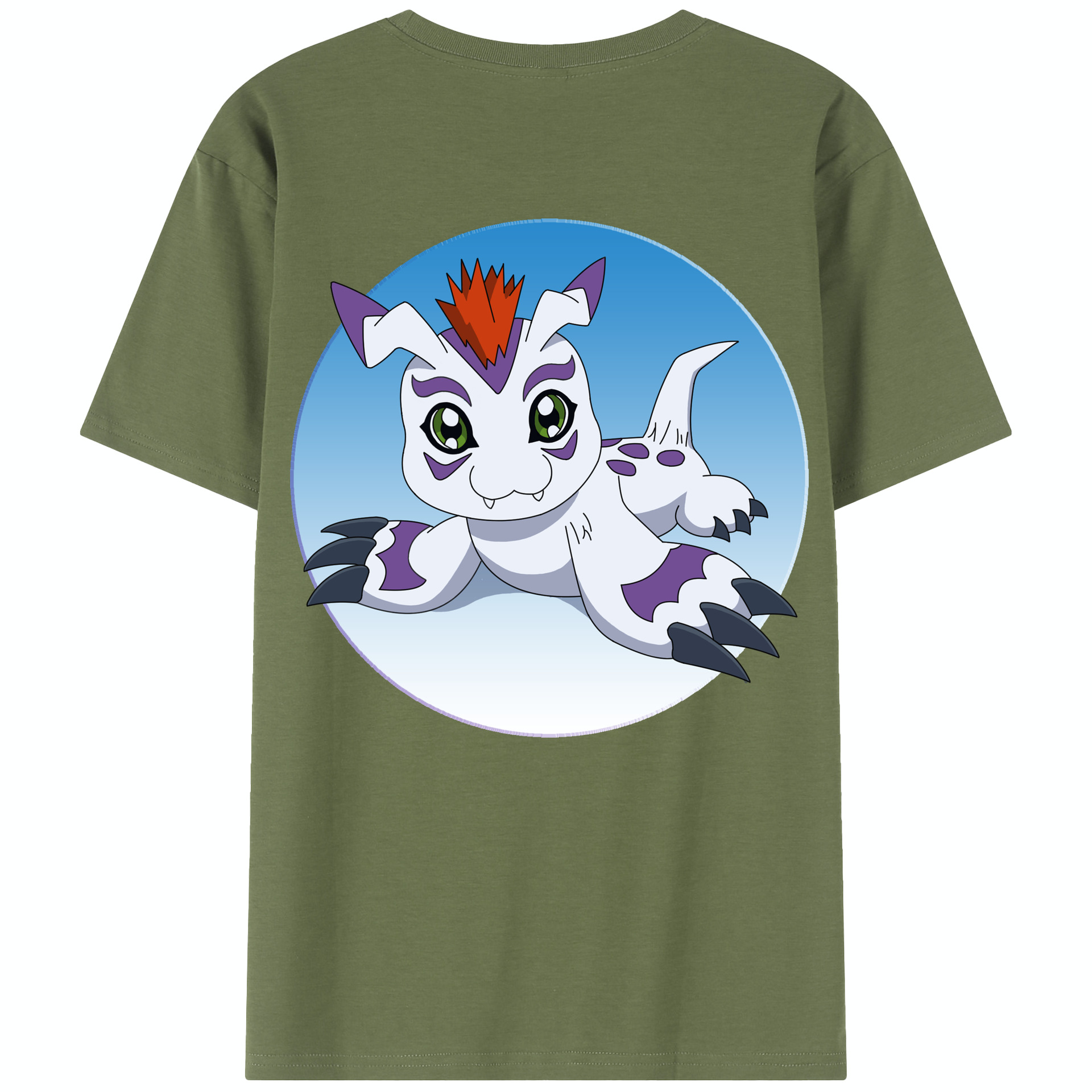 （画像用） Digimon デジタルモンスター/デジモン 綿100％半袖Tシャツ（背面プリント）